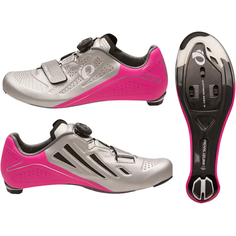Pearl Izumi Elite Road v5 Womens Shoes in Silver
