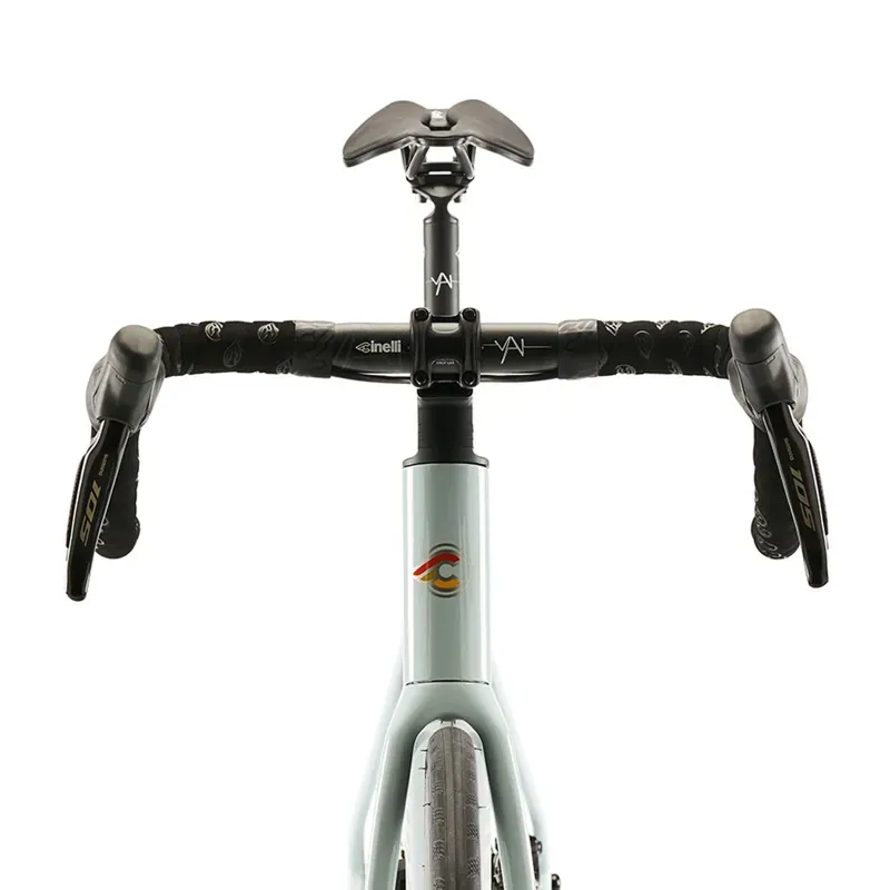 Cinelli Pressure ADR Laser Ultegra DI2 Cosmic Road Bike in Light Blue-4