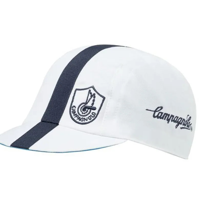 Campagnolo Deluxe Cycling Cap in White/Blue