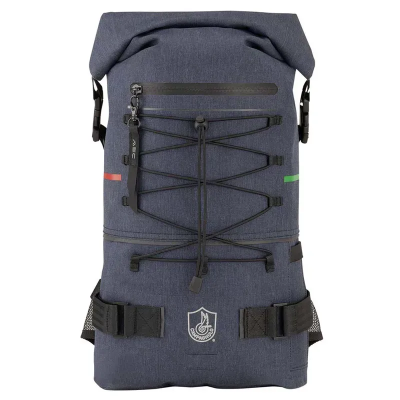 Campagnolo Roll Top Cycling Backpack in Blue