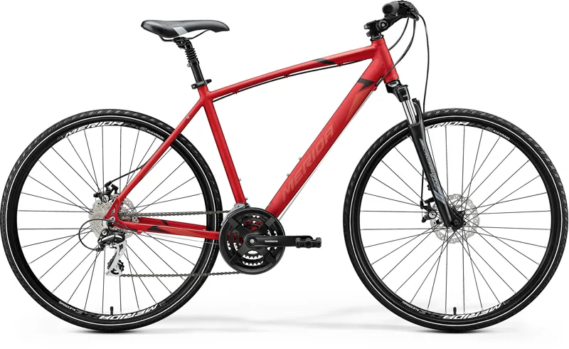 2020 Merida Crossway 20MD Hybrid Bike in Red