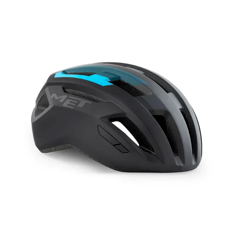 Met Allroad Cycle Helmet in Black/Cyan