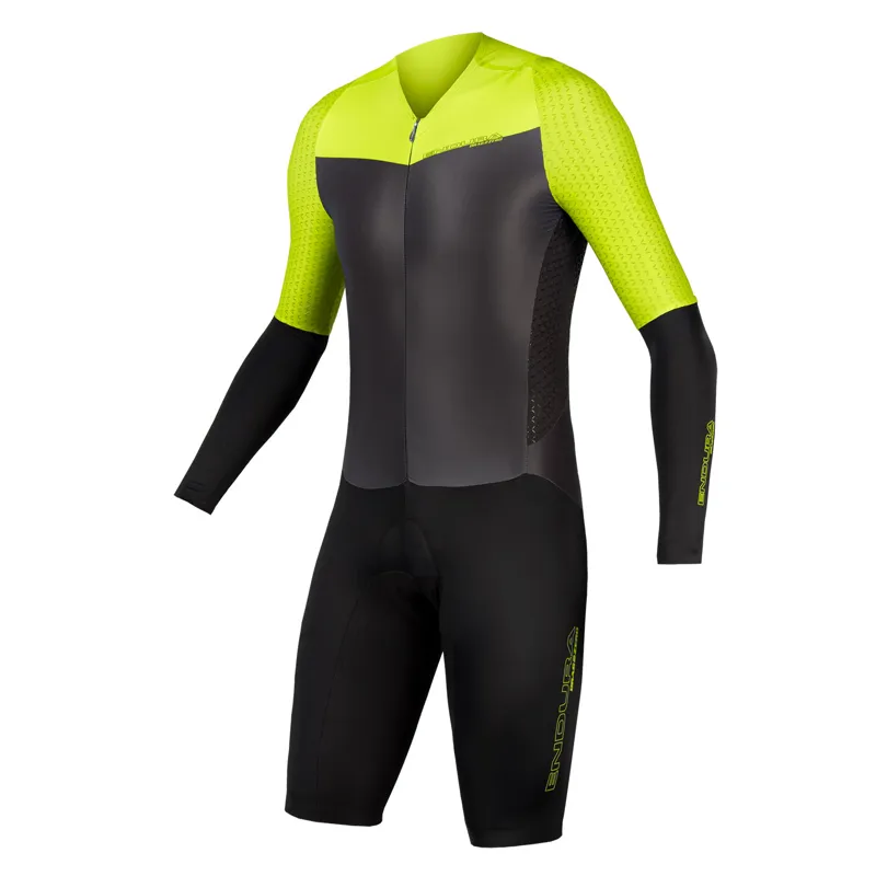 Endura D2Z Encapsulator SST Race Suit in Hi-Viz Yellow 