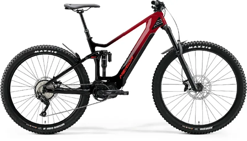 2022 Merida eOne-Sixty 9000 Electric Bike in Red