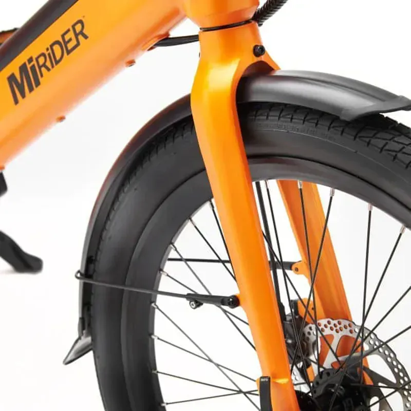 MiRider 24 Compact Step-Through E-Bike In Ember Orange-2