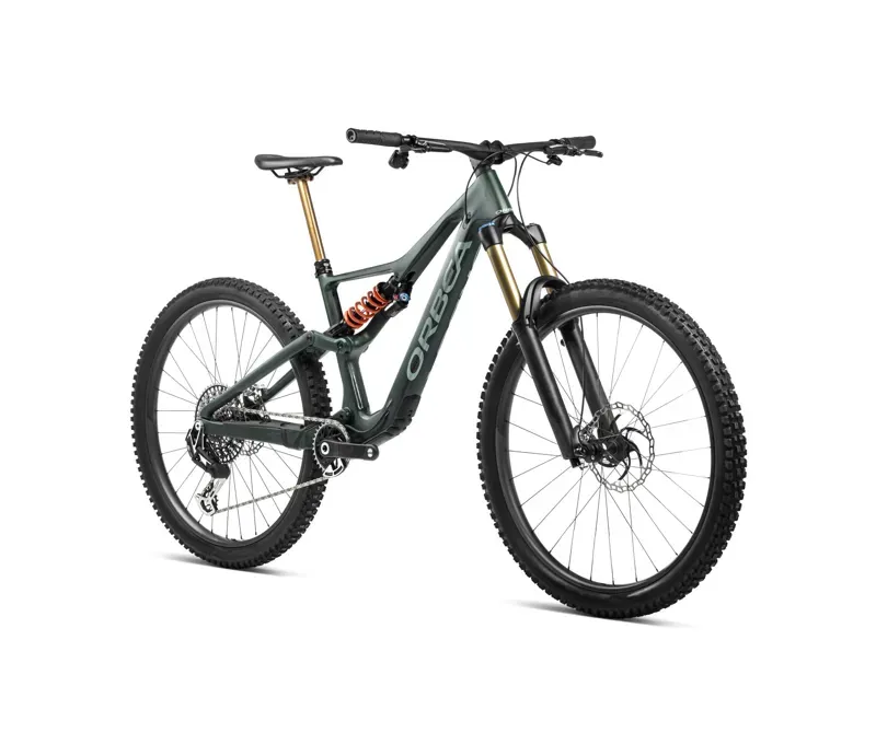 Orbea Rallon M-Team Mountain Bike In Forest Green Carbon/Blue Stone-1