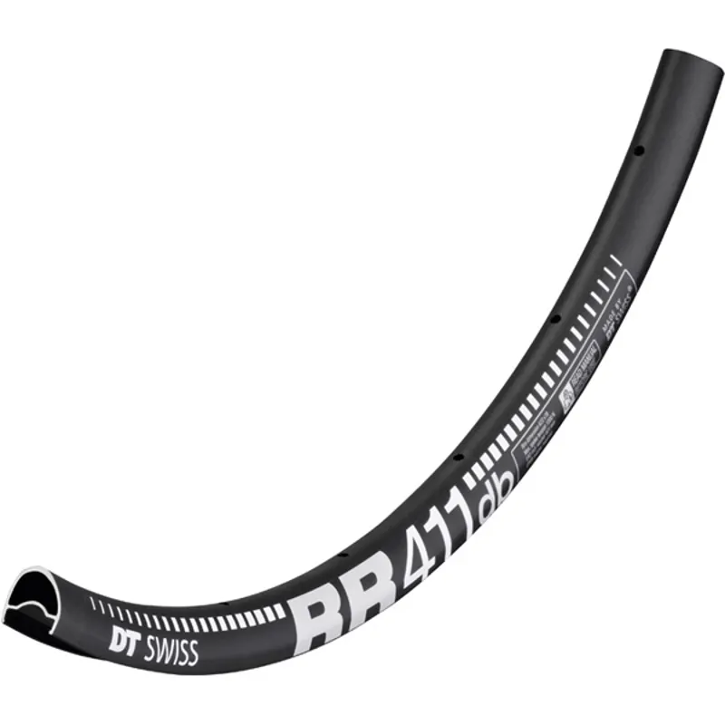 DT Swiss RR 411 Asymmetric DB SBWT Disc Rim in Black